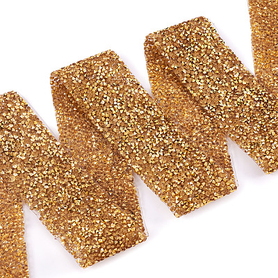 Glitter Resin Hotfix Rhinestone(Hot Melt Adhesive On The Back) OCOR-TA0002-03-40mm-1
