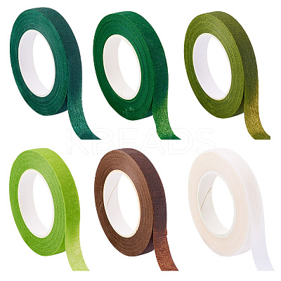 12 Rolls 6 Colors Masking Tape AJEW-TA0002-05-1