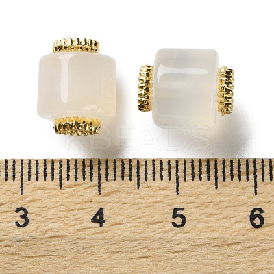Natural Agate Barrel Beads G-G179-01-1