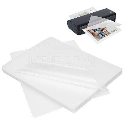 100Pcs Plastic Laminating Pouch Film Photo Protecting Sheets AJEW-WH0606-55I-1