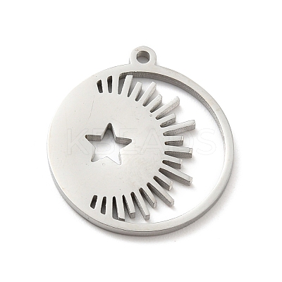 Non-Tarnish 304 Stainless Steel Pendants STAS-E152-02P-1