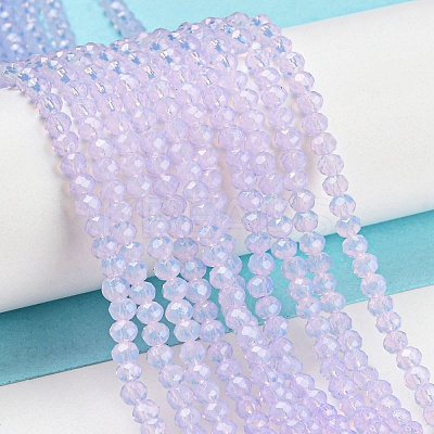 Baking Paint Transparent Glass Beads Strands DGLA-A034-J2mm-B06-1
