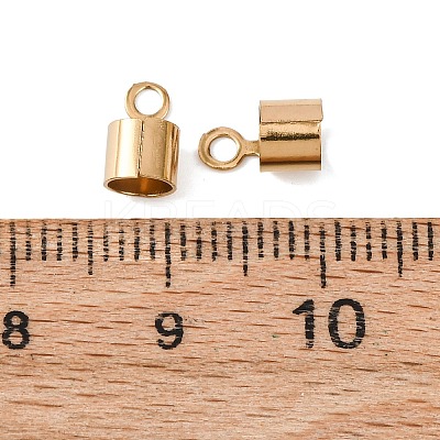 Ion Plating(IP) 304 Stainless Steel Fold Over Crimp Cord Ends STAS-P434-05F-G-1