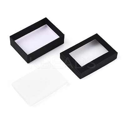 Rectangle Valentines Day Presents Packages Cardboard Jewelry Set Boxes LS-CBOX-S001-90x65mm-02-1
