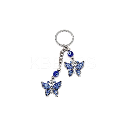 Alloy Butterfly Keychain LS-KEYC-WH0029-04-1