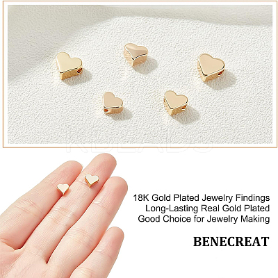60Pcs 5 Style Brass Beads KK-BC0002-95-1