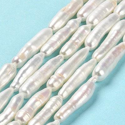 Natural Keshi Pearl Beads Strands PEAR-J007-07-1