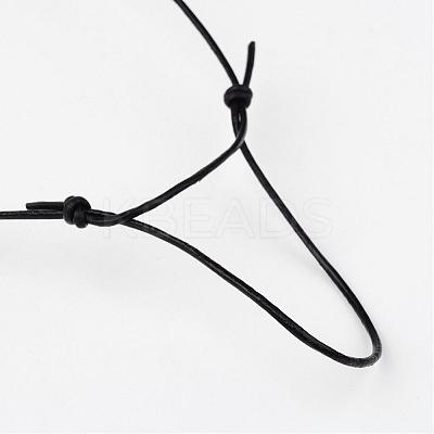 Cowhide Leather Cord Necklace Making NJEW-JN01692-1