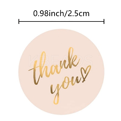 4 Colors Thank You Stickers Roll LS-STIC-PW0006-017-1