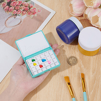 Watercolor Paints Tins Box AJEW-WH0696-060A-1