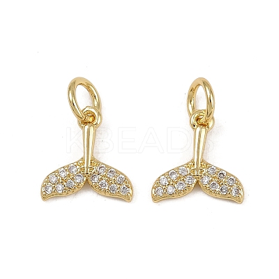 Brass Micro Pave Cubic Zirconia Pendants KK-Z120-04G-02-1