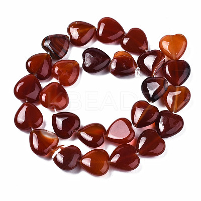 Natural Red Agate Beads Strands X-G-S364-097-1