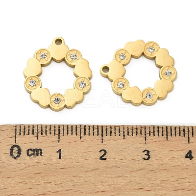 304 Stainless Steel Pendants STAS-A118-01F-G-1