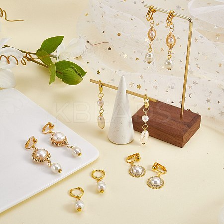 DIY Pearl Earring Making Kits DIY-SZ0009-22-1