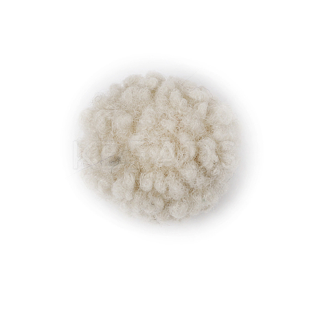 Polyester Pom Pom Ball Beads FABR-PW0001-107Y-1