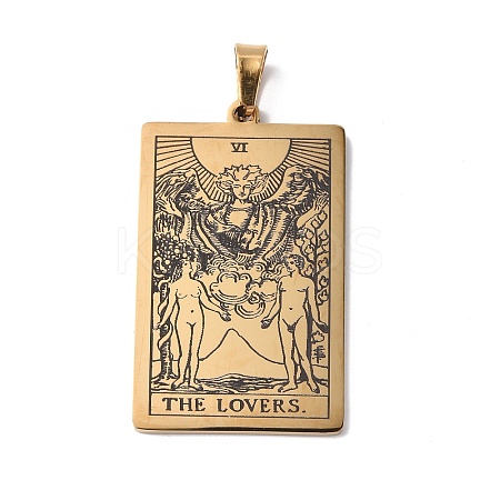 201 Stainless Steel Pendant LS-STAS-B033-01G-06-1