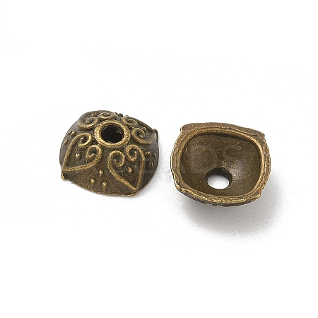 Tibetan Style Alloy Bead Caps TIBE-P003-71AB-1