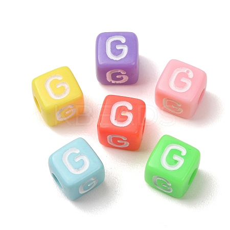 Opaque Acrylic European Beads AC-CBA7A73-01G-1
