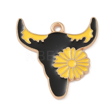 Western Cowboy Theme Alloy Enamel Pendants ENAM-A008-22KCG-01-1