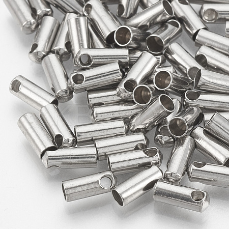 Tarnish Resistant 201 Stainless Steel Cord Ends STAS-S028-33-1