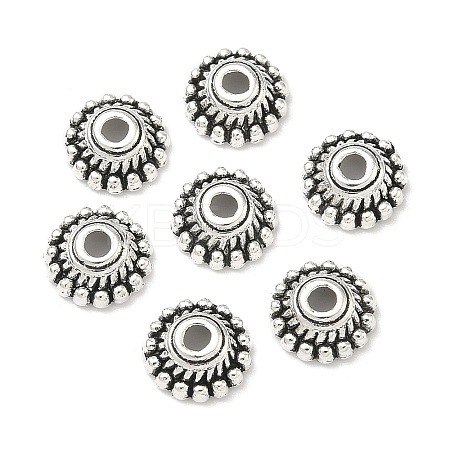 Tibetan Style Alloy Caps LF1235Y-NF-1