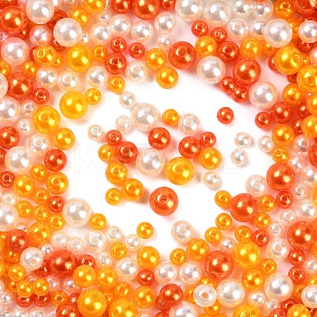 ABS Plastic Imitation Pearl Beads KY-G030-01G-1