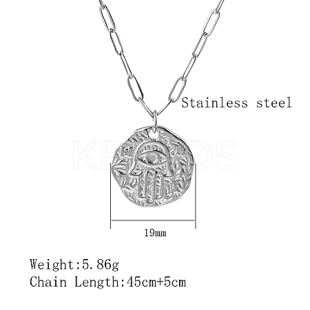 304 Stainless Steel Pendant Necklaces QZ6999-6-1