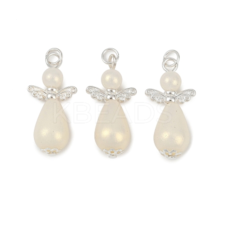 ABS Plastic Imitation Pearl Pendants PALLOY-JF04009-S-1