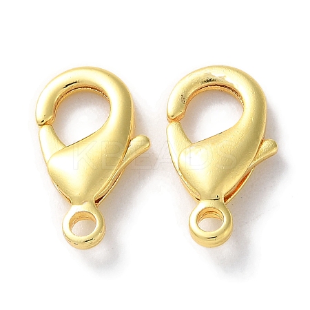 Rack Plating Brass Lobster Claw Clasps KK-F090-27G-03-1