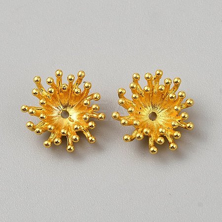Brass Bead Caps KK-WH0101-063G-1