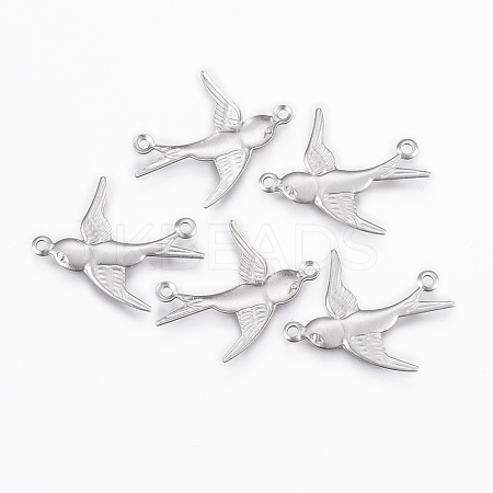 Tarnish Resistant 304 Stainless Steel Pendants STAS-P175-13P-1