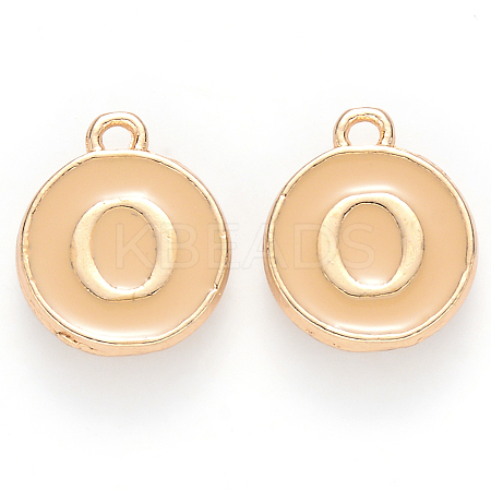 Golden Plated Alloy Enamel Charms LS-ENAM-S118-06O-1