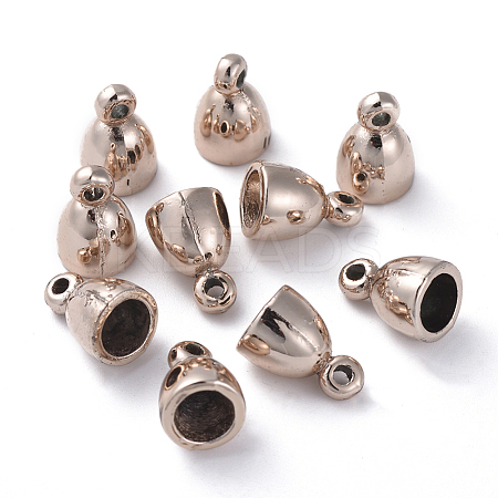 Lead Free & Nickel Free Light Gold Plated Alloy Cord Ends LS-PALLOY-J169-94G-FF-1