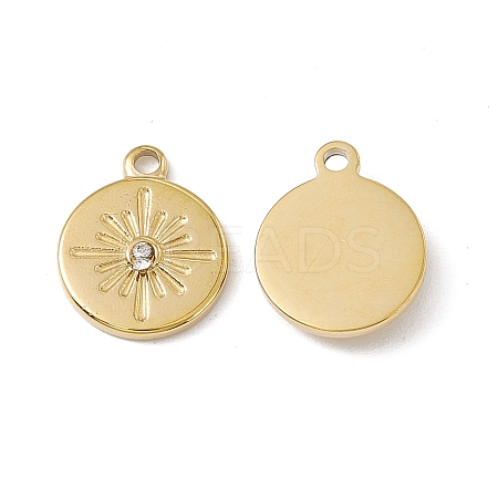 PVD Vacuum Plating 201 Stainless Steel Charms STAS-J401-VC595-1