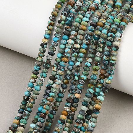 Natural HuBei Turquoise Beads Strands G-B175-A13-2x4mm-1