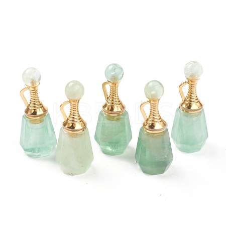 Faceted Natural Fluorite Pendants G-H252-A07-1