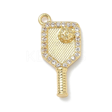 Brass Micro Pave Cubic Zirconia Pendants KK-I476-29A-G-1