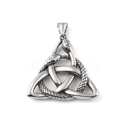 304 Stainless Steel Pendants STAS-K255-10AS-1