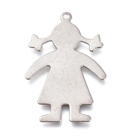 Non-Tarnish 304 Stainless Steel Pendants STAS-H113-09P-1