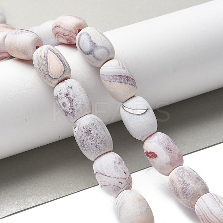 Natural Fire Crackle Agate Beads Strands G-G190-B01-01-1