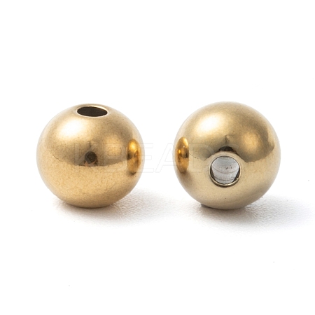 Ion Plating(IP) 304 Stainless Steel Beads STAS-D052-8mm-G-1