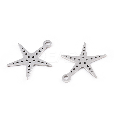 Non-Tarnish 201 Stainless Steel Pendants STAS-T052-50P-1