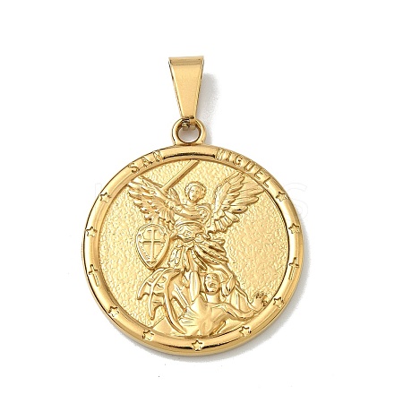 Religion Theme 304 Stainless Steel Pendants STAS-F336-06D-G-1