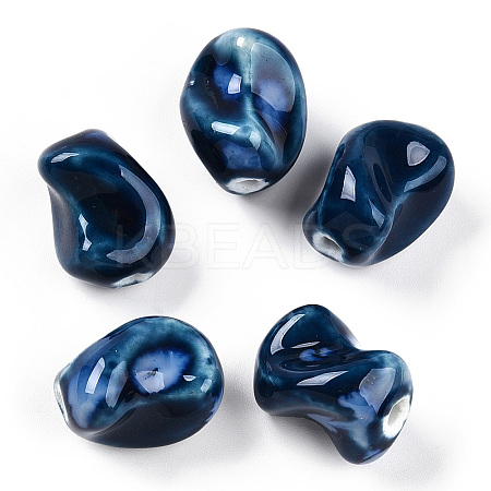 Handmade Porcelain Beads PORC-N008-06C-1