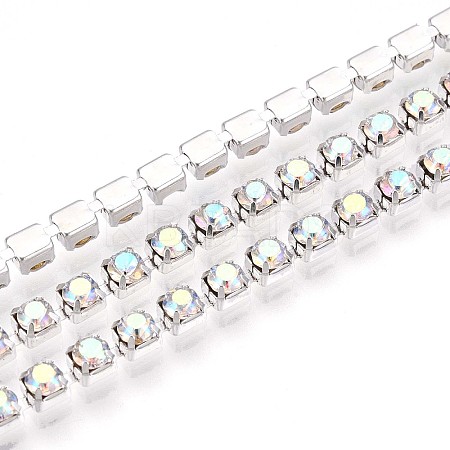 Iron Rhinestone Cup Chains CH-T006-03A-01-1