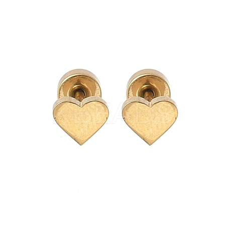 304 Stainless Steel Stud Earrings for Women LS-EJEW-E603-05A-G-1