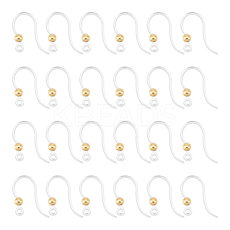 80Pcs Eco-Friendly Plastic Earring Hooks STAS-UN0054-49-1