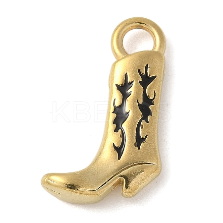 304 Stainless Steel Enamel Pendants STAS-L277-06G-02-1