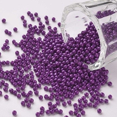 11/0 Grade A Baking Paint Glass Seed Beads X-SEED-N001-A-1054-1