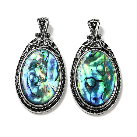 Natural Paua Shell Big Pendants FIND-Z032-08A-1